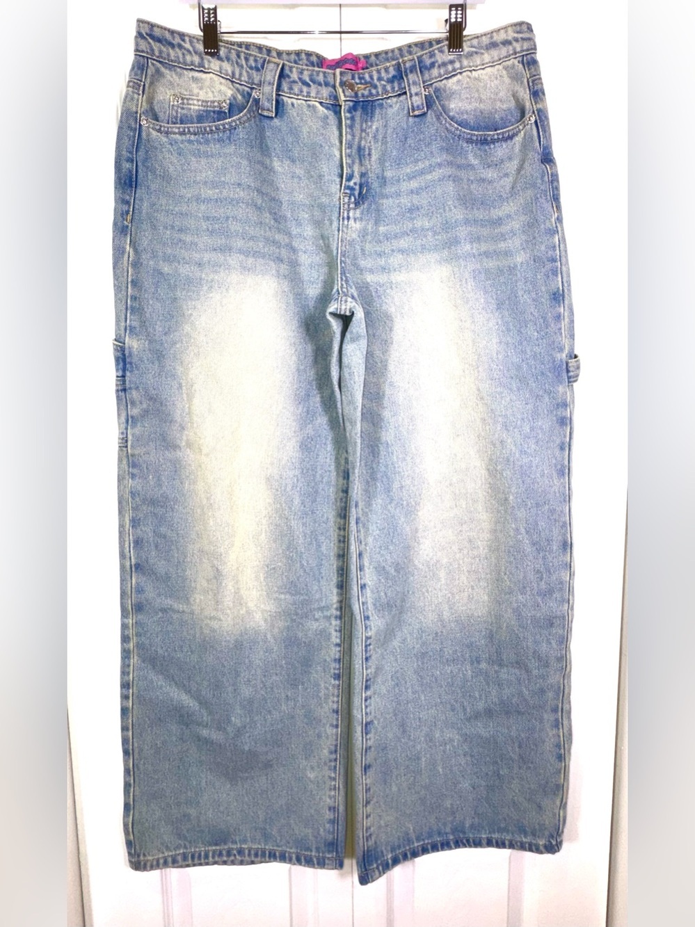 Edikted Wide Leg Carpenter Cargo Jeans Size L EUC